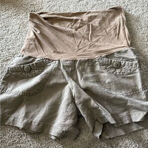 Women's Tan and Gray Shorts